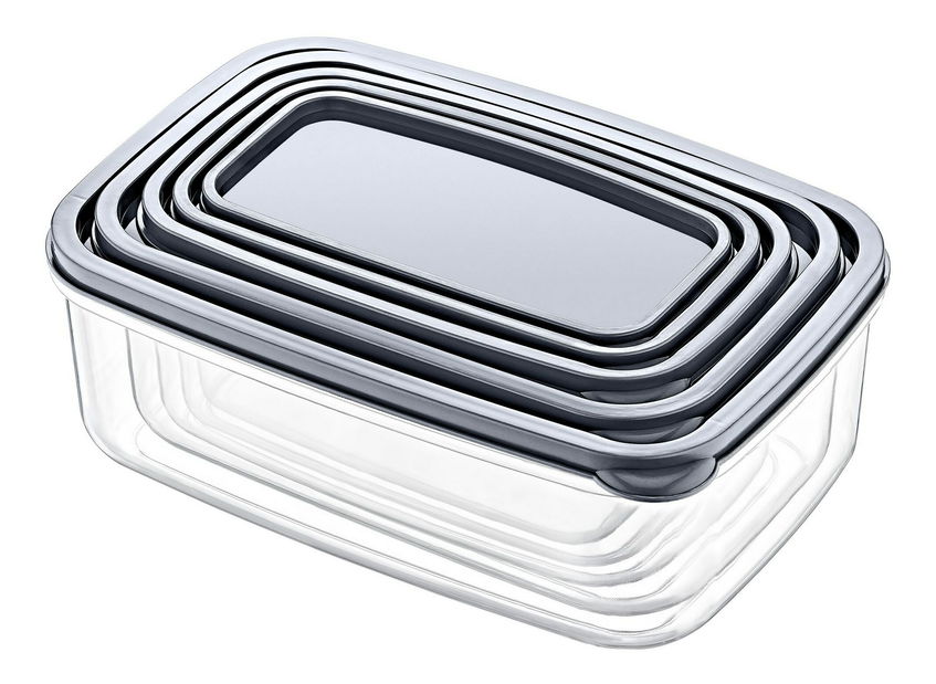 Sada úložných dóz na potraviny (10 ks.) Esterhazy 10 (průhledná)