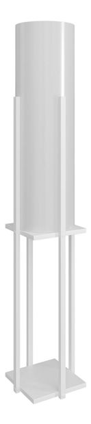 Stojanová lampa s policí Derotessa 1 (bílá)