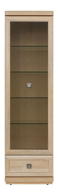 Vitrína BRW Oregon REG1W1S (dub sonoma)