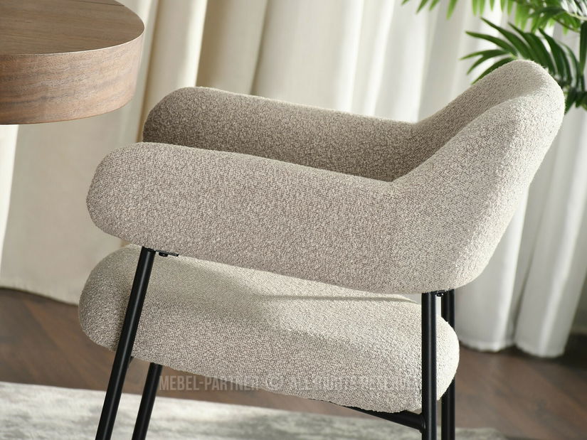 Jídelní židle Exigente (béžová + černá)