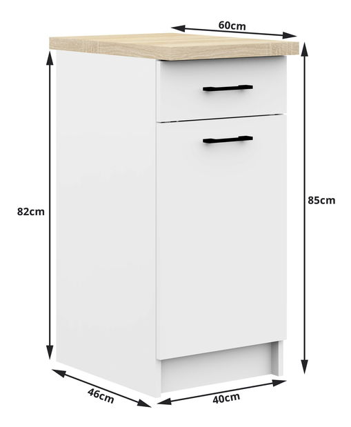 Kuchyňská sestava 240 cm Ozara II (bílá)