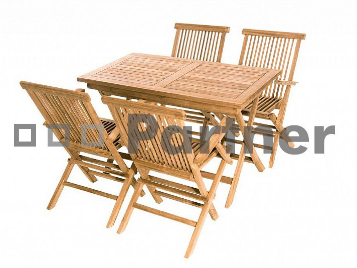 Zahradní sestava Ivory II. 1+4 (Teak) *polštářky zad ZDARMA