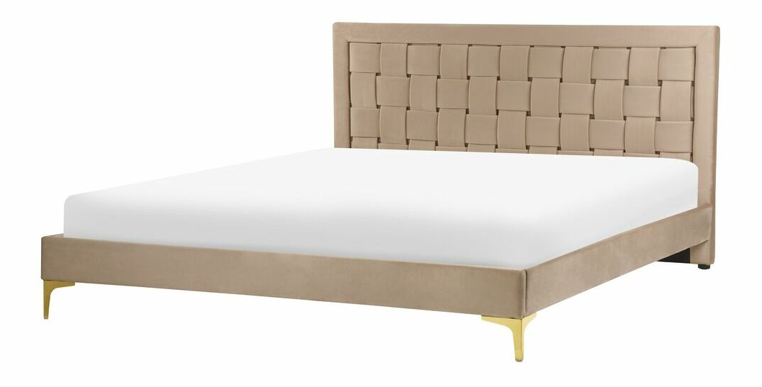 Manželská postel 160 cm Linux (béžová)