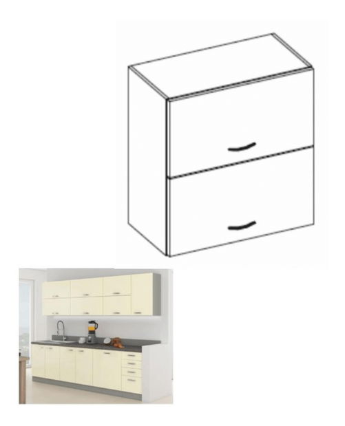 Horní kuchyňská skříňka Pleitton 60 GU 72 *výprodej