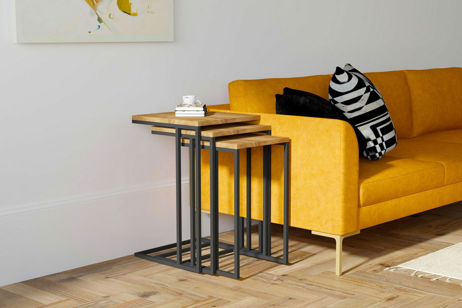 Set 3ks. konferenčních stolků Blacky