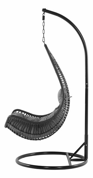 Závěsné křeslo se stojanem ATRIO (černá)