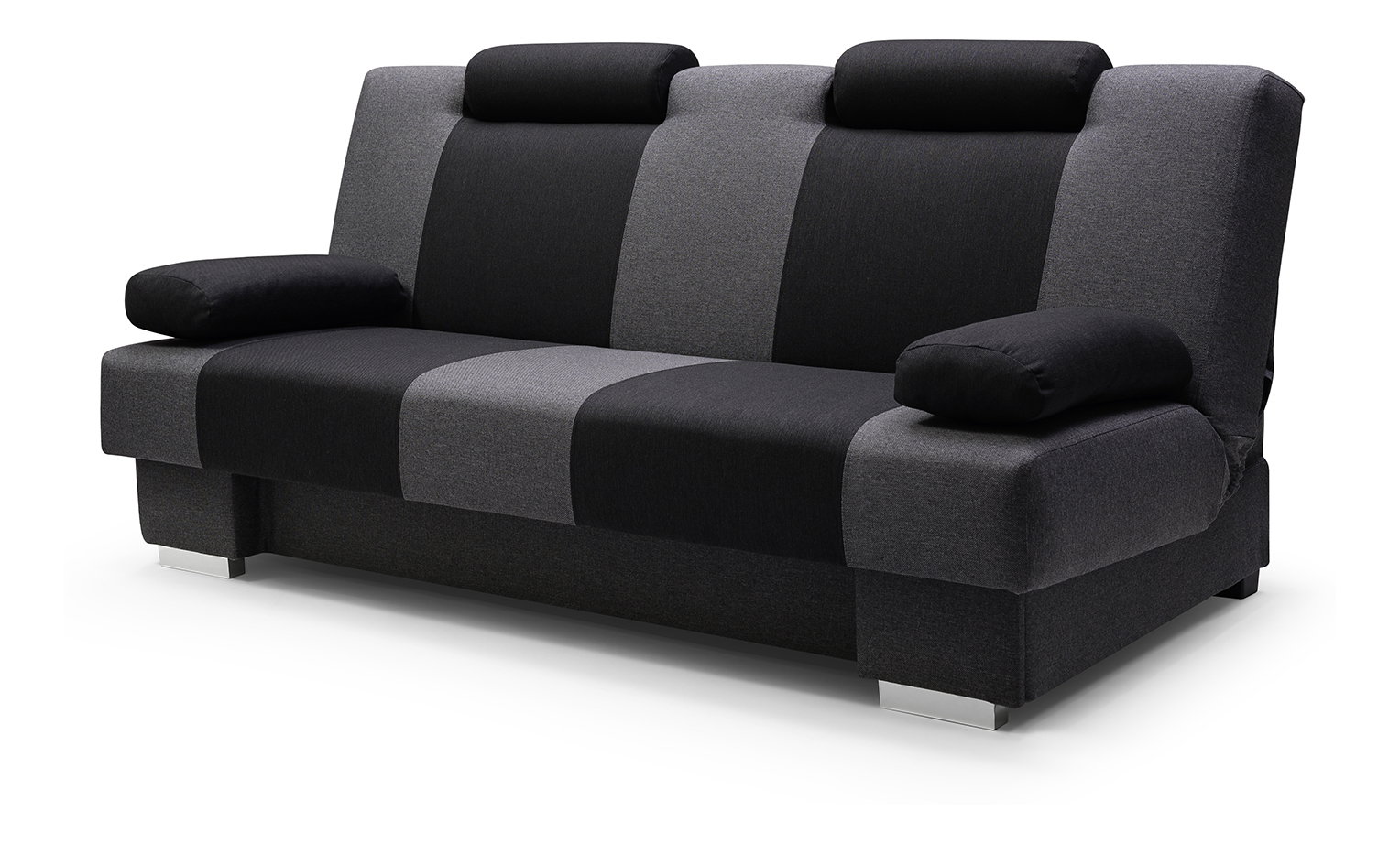 Pohovka Adrian (tmavě šedá + černá)