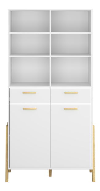 Regál Berry 2D2S (bílá)