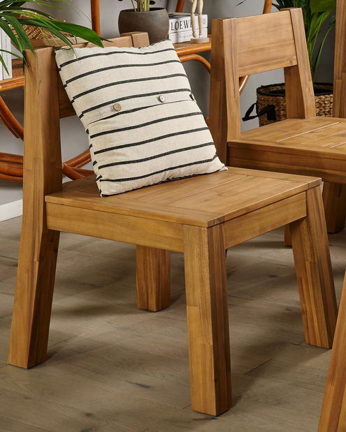 Zahradní židle LIVIGNO (světlé dřevo)