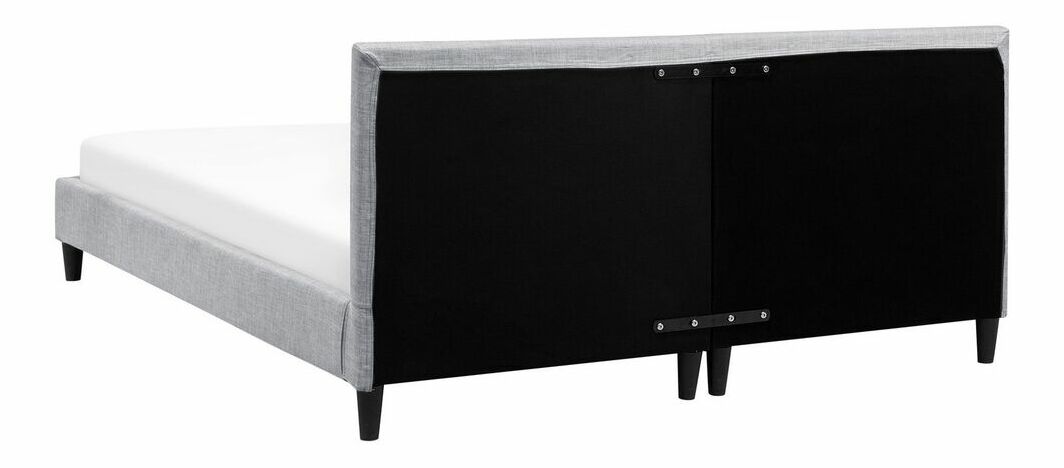 Manželská postel 160 cm FUTTI (s roštem) (šedá)