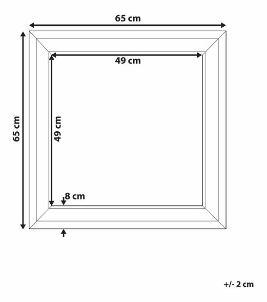 Nástěnné zrcadlo Carvina (stříbrná)