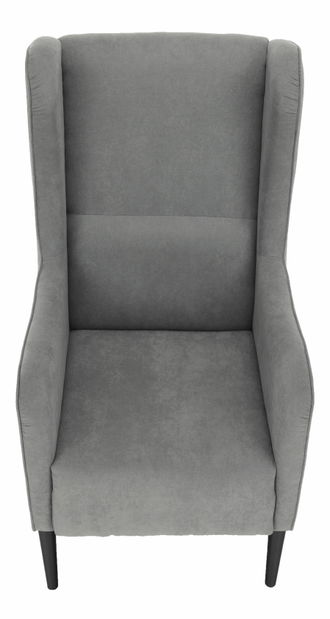 Křeslo ušák Brius (šedá)
