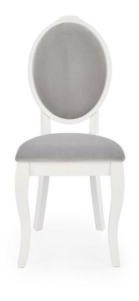 Jídelní židle Velly (bílá + šedá)
