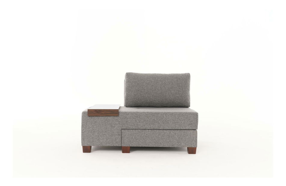 Rozkládací křeslo Perenilla L (L) (šedá + ořech) *výprodej