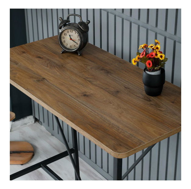 Barový stůl Nathaniel (ořech + černá)