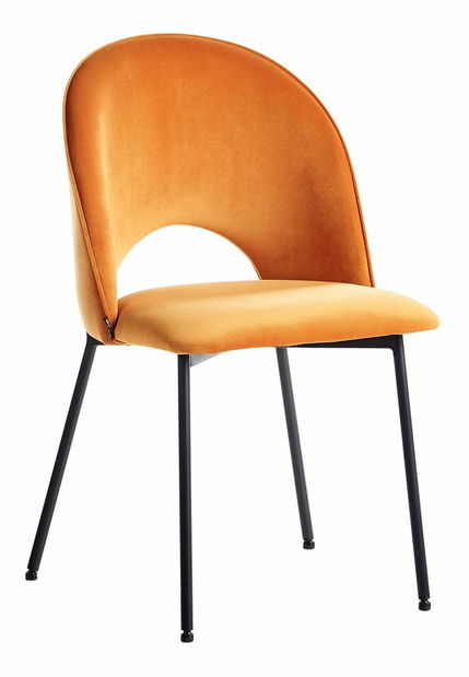 Set 2 ks jídelních židlí Clarissa (oranžová)