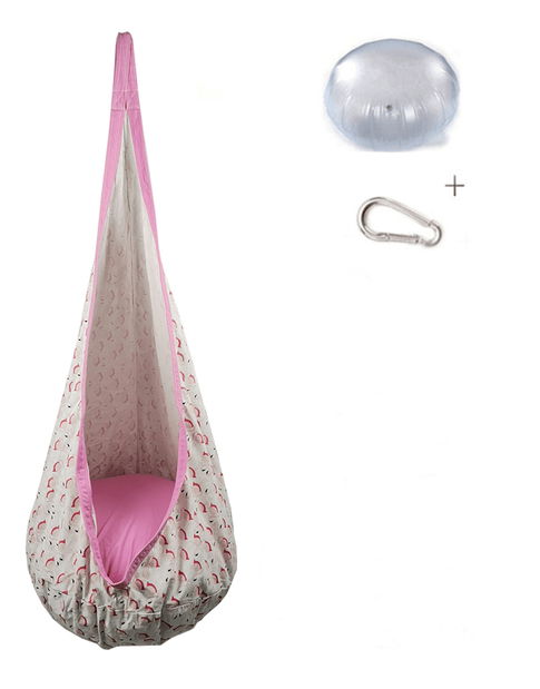 Závěsné houpací křeslo Sentra (růžová)