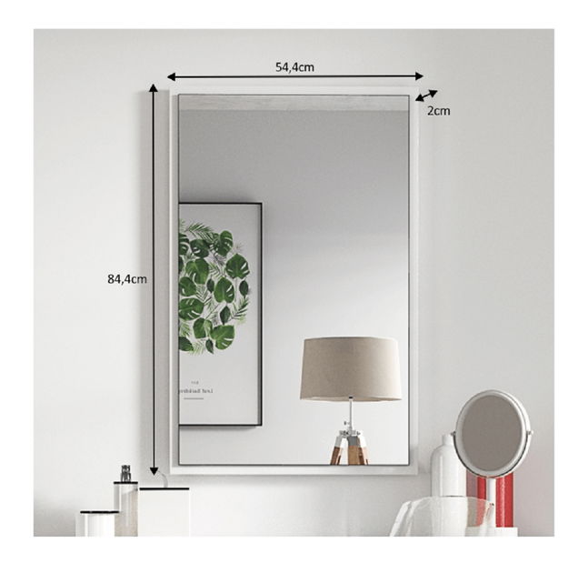 Zrcadlo Violet (bílá)