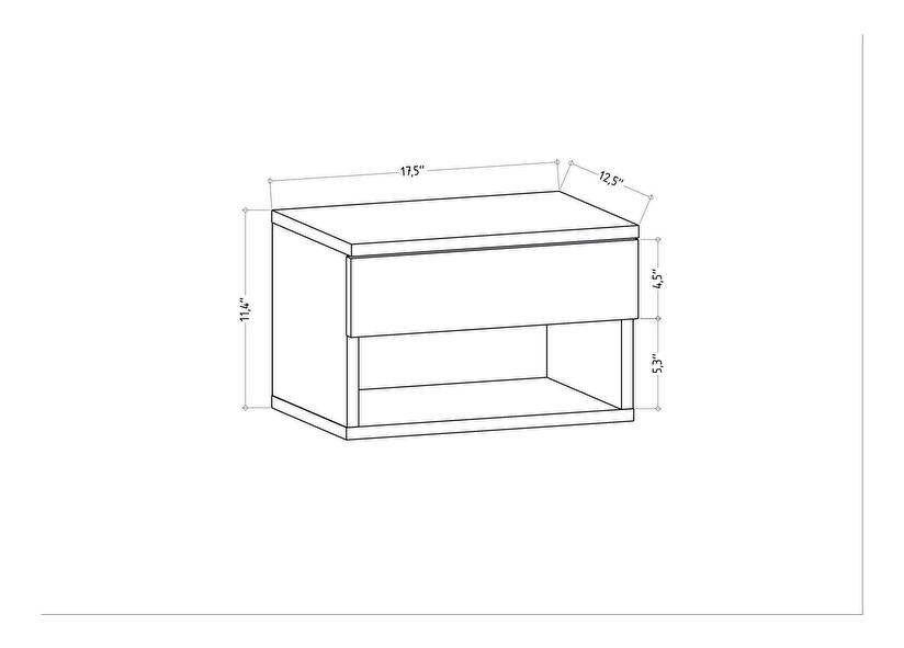  Noční stolek Juman (dub)