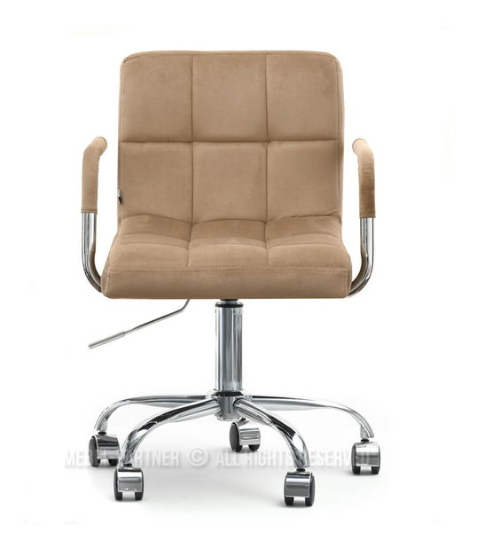 Židle Elita (béžová + chromová)