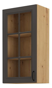 Horní kuchyňská skříňka Sheila GR 40 GS 90 1F (dub artisan + grafit)