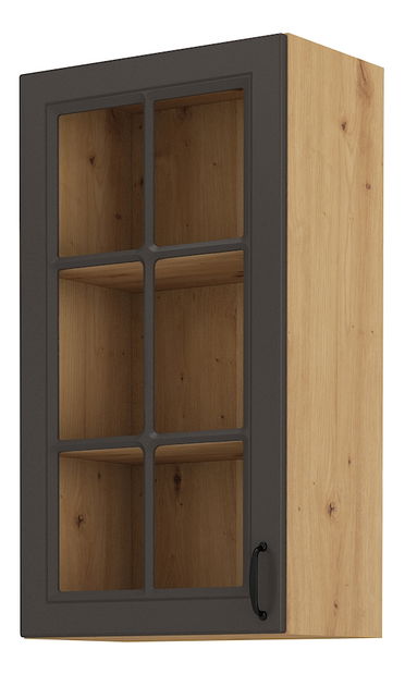 Horní kuchyňská skříňka Sheila GR 40 GS 90 1F (dub artisan + grafit)