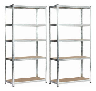 Set 2ks. regálů Sustituido 2 (stříbrná)