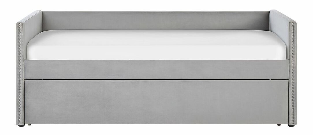 Jednolůžková postel 200 x 90 cm Tish (šedá) (s roštem)