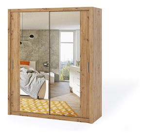 Šatní skříň Bonaparte SZ180 (dub artisan) (se zrcadlem)