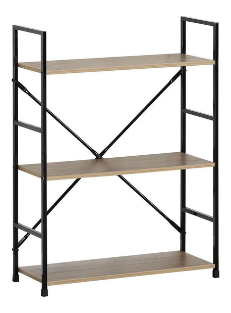 Regál Gloriosa (dub + černá)