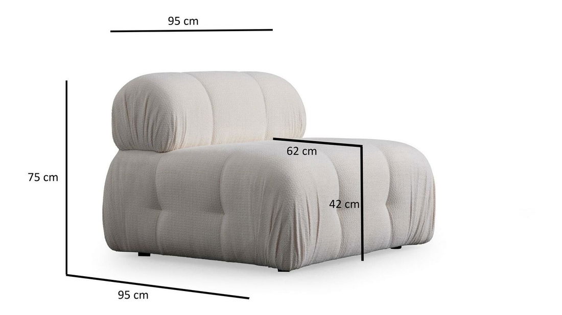 Rohová sedací souprava Pettit 3 (bílá)