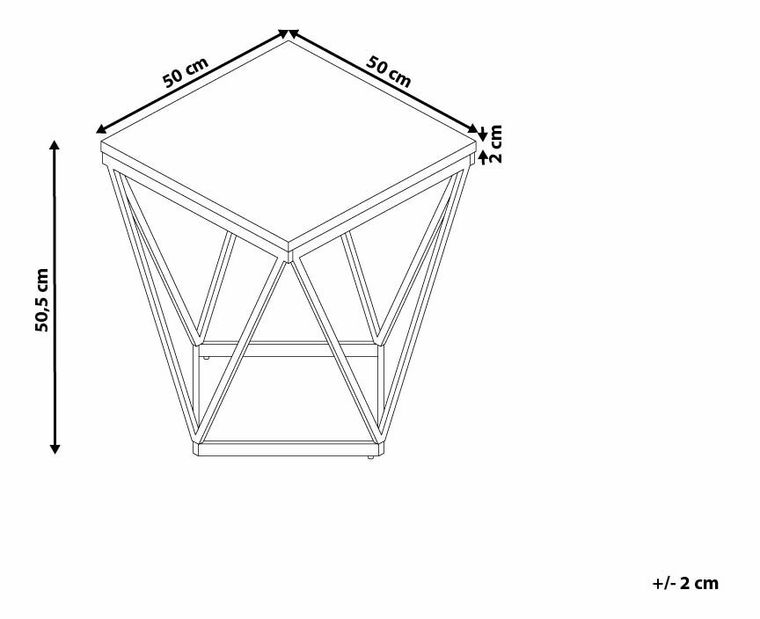 Stolek Vesla (zlatá) *bazar