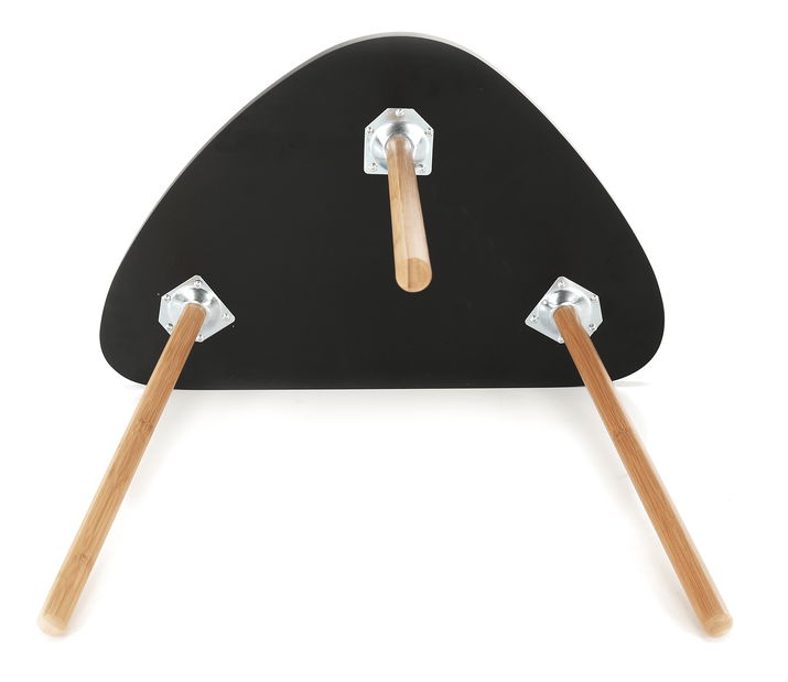 Set 2 ks konferenčných stolíkov Hidalgo (černá + přírodní bambus) *výprodej