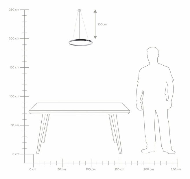 Závěsné svítidlo Jorza (stříbrná)