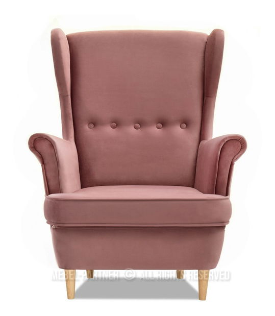 Křeslo ušák Margis (bílá)