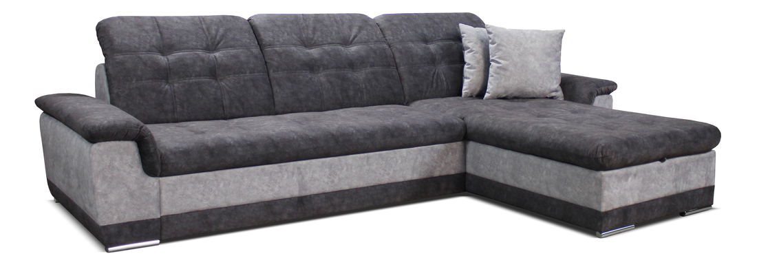 Rohová sedací souprava Batt 2F+L (šedá + světle šedá) (P)