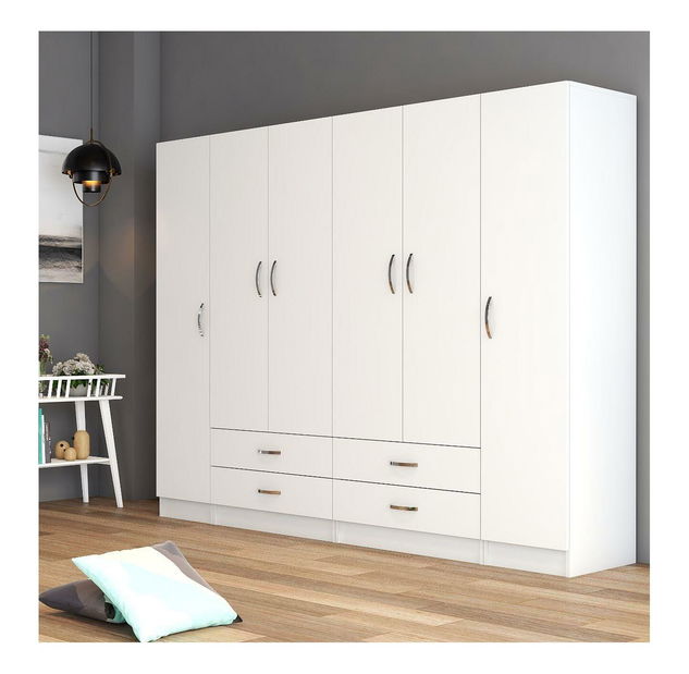 Šatní skříně Gerdo 801 (bílá)