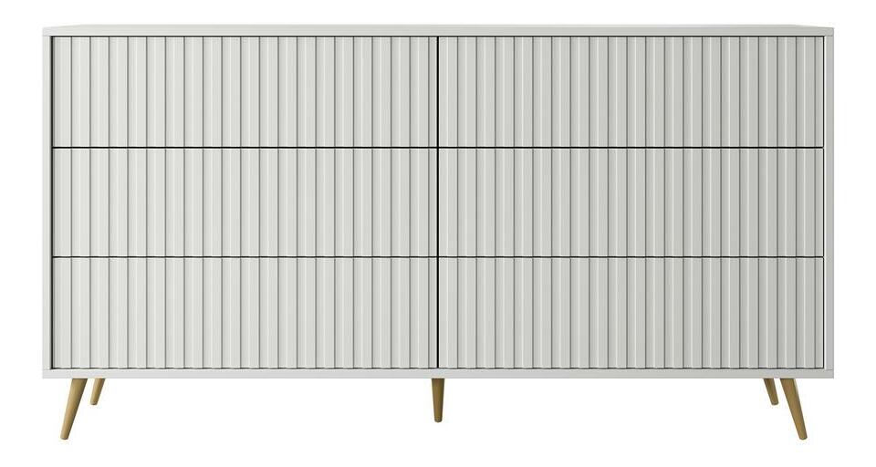 Skříňka Biel B5 (bílá + zlatá)