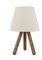 Stolní lampa Woodarella 3 (bílá + ořech)