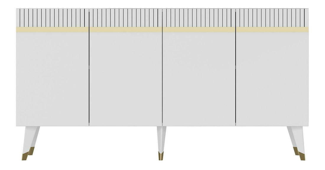 Skříňka Mekebu 2 (bílá + zlatá)