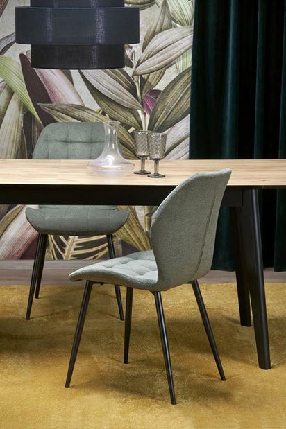 Jídelní stůl Hendry (dub + černá) (pro 8 a více osob)