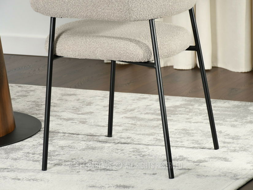 Jídelní židle Exigente (béžová + černá)