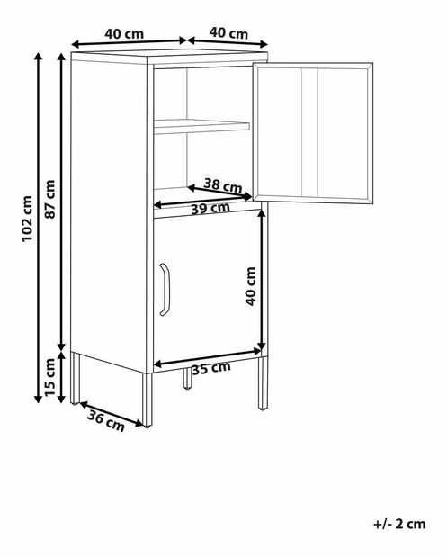 Skříňka Harriette (zelená)