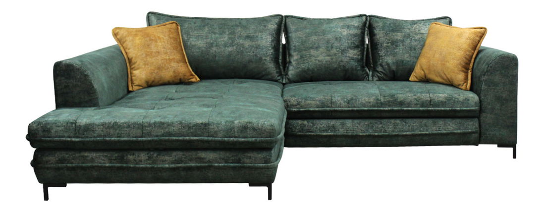 Rohová sedačka BRW Gusto (zelená) (L)