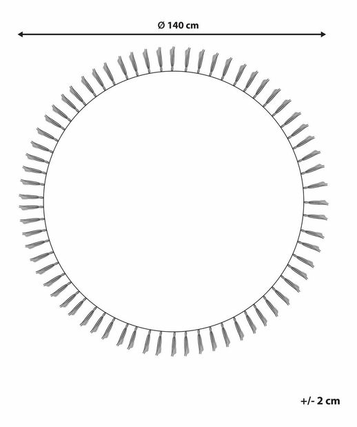 Koberec ⌀ 140 cm Hořka (béžová)