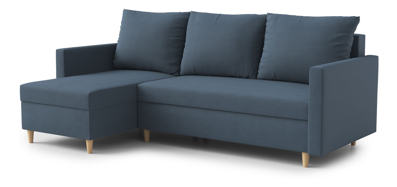 Rohová sedací souprava Ronaldo (L) (modrá)