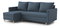 Rohová sedací souprava Ronaldo (L) (modrá)
