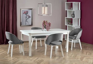 Rozkládací jídelní stůl 160-228 cm Fapo (bílá) (pro 6 8 osob)