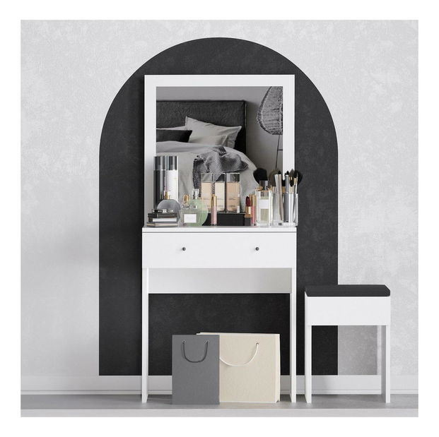 Toaletní stolek Felicite (bílá)