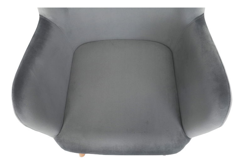 Křeslo s taburetem Lance New (šedá)